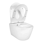 AQ1253W-00 БЕТТА Унитаз подвесной безободковый 531*360*344мм, тонкое сиденье с механизмом плавного закрывания, крепеж 250_100_2408913
