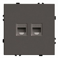 Розетка двойная Ethernet RJ-45 без рамки Stekker Эмили 49926 500_191_2220209