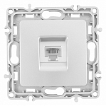 Розетка телефонная RJ-11 без рамки Arte Milano am-217 217.51-1.silver 250_100_2167986