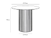 Стол обеденный Mono Stripe D90/D44/H75 966129 100_100_2889908