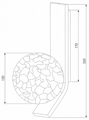 Бра Eurosvet Luxor 40019/1 серебро 400_400_1811701
