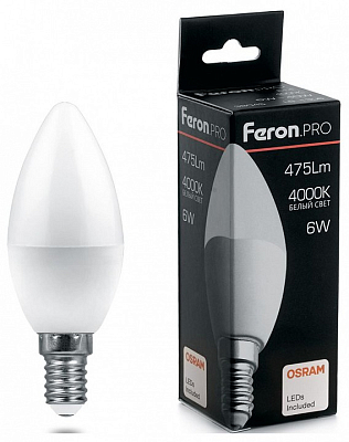 Лампа светодиодная Feron LB-1307 E14 7.5Вт 4000K 38054 400_400_1743318