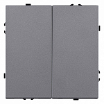 Выключатель двухклавишный без рамки Kollinger Eclipse EC-025GY 250_100_Array