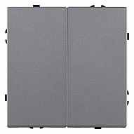 Выключатель двухклавишный без рамки Kollinger Eclipse EC-025GY 500_191_3106497