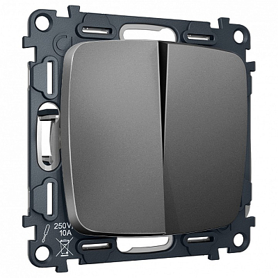 Выключатель перекрестный двухклавишный без рамки Ambrella Volt OMEGA MO653030 400_400_3231132