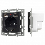 Розетка с заземлением и 2хUSB type A, без рамки Arlight SCT 043734 250_100_679599