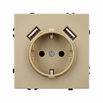 Розетка с заземлением и 2хUSB type A, без рамки Arlight SCT 054290 250_100_1603122