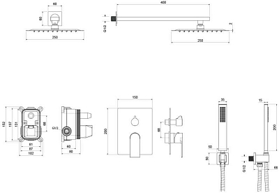 AQ1472CR ЛИРА Set 3 в 1 душевой комплект 2 режима 400_400_2409716