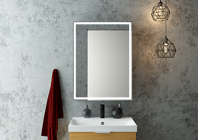 Зеркало-шкаф Mirror Box black Led 600х800 400_400_2909981