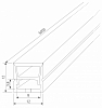 Короб накладной гибкий Elektrostandard  LL-2-ALP027 100_100_1414133