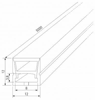 Короб накладной гибкий Elektrostandard  LL-2-ALP027 400_400_1414133