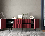 Комод две дверки и четыре ящика "Emerson" арт EM19/red/L 250_100_1929323