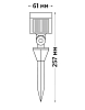 Наземный низкий светильник Italline  IT4008 100_100_3075392
