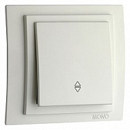 Выключатель проходной одноклавишный без рамки Mono Electric Despina / Larissa 500-001925-109 500_191_2301522
