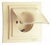 Розетка с заземлением с крышкой Mono Electric Larissa 103-171721-118 250_100_Array