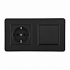 Блок с розеткой и выключателем Arte Milano SET16-2 SET16-2-40-1-30-1 black 100_100_2306051