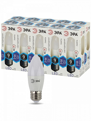 Лампа светодиодная Эра Стандарт E27 9Вт 4000K LED B35-9W-840-E27 400_400_2473726