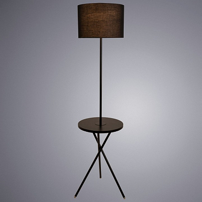 Торшер с полкой Arte Lamp Combo A2070PN-1BK 400_400_1822449