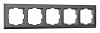 Рамка на 5 постов Werkel Stark (графит матовый) W0051864 100_100_2130666