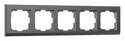 Рамка на 5 постов Werkel Stark (графит матовый) W0051864 400_400_2130666