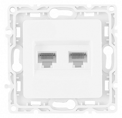 Розетка Ethernet RJ-45 без рамки Arte Milano am-217 217.45-2.white 400_400_2167890