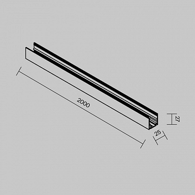 Профиль-держатель Maytoni Outdoor  O-TR002OH-P-B2M 400_400_2771236