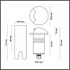 Встраиваемый в дорогу светильник Odeon Light Wald 6662/1GL3 100_100_1730631
