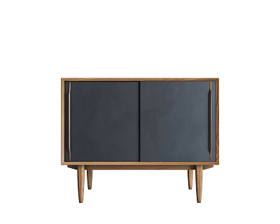 Комод "Bruni Black" две дверки арт BR25Black 400_400_1934544