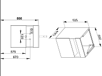32864970100 STAGELINE Тумба под умывальник 800x550x490mm,1 ящик,oтверстие под смеситель слева,с освещением,pозеткa и USB,пластиковый сифон,цв.vulkanit 250_100_1440126