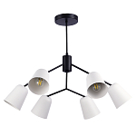 SLE155942-06 Светильник потолочный Черный/Белый E14 6*40W МАРИО 250_100_2944684