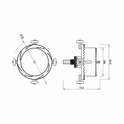 Крепление для шнура Arlight DRILL 056393 400_400_2173928