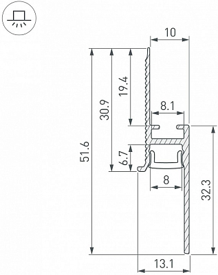 Профиль для плинтусов Arlight ARH-PLINTUS 043618 400_400_1902160