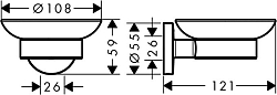 41715000 HG Logis Universal мыльница 250_100_1440984