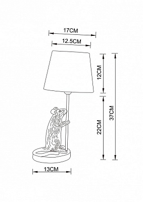 Настольная лампа декоративная Arte Lamp Gustav A4420LT-1WH 400_400_1822527