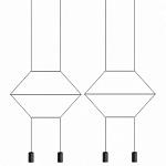 Подвесной светильник Imperiumloft Via Wireflow polyhedral Via01 250_100_Array