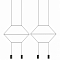 Подвесной светильник Imperiumloft Via Wireflow polyhedral Via01