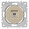 Розетка Ethernet RJ-45 без рамки Arte Milano am-202 202.45-1.shampan