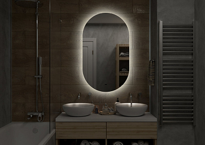 Зеркало Fleur Led 650х1100 бесконтактный сенсор 400_400_2911796