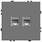 Розетка двойная Ethernet RJ-45 без рамки Stekker Эмили 49952 250_100_Array