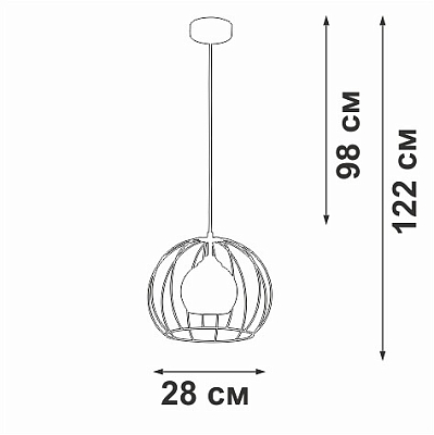 Подвесной светильник Vitaluce V3098 V3098-1/1S 400_400_608877