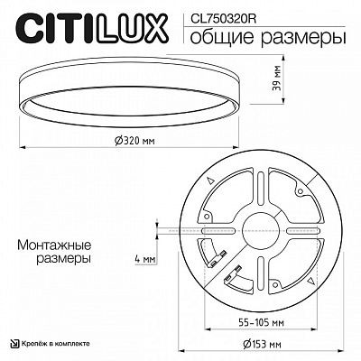 Накладной светильник Citilux ETALON CL750320R 400_400_3162480