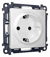 Розетка с заземлением и со шторкой, без рамки Ambrella Volt ALFA MA127010 500_191_2306780