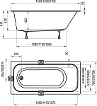Ванна CHROME SLIM 170х75 белая 250_100_2419176