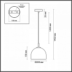 Подвесной светильник Lumion Ellie 6551/1 250_100_1863989