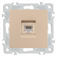 Розетка Ethernet RJ-45 без рамки Arte Milano am-206 206.45-1.shampan 500_191_2302700