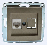 Розетка Ethernet RJ-45 без рамки Mono Electric Despina / Larissa 500-002305-125 250_100_1988482