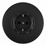 Розетка с заземлением и со шторкой Arte Milano SET08-1 SET08-1-40-1 black 250_100_2182221