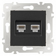 Розетка Ethernet RJ-45 без рамки Arte Milano am-203 203.45-2.black 500_191_2302552
