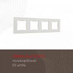 Рамка на 4 поста Arte Milano am-503.03 503.03-4.white 250_100_2168602