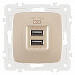 Розетка USB, без рамки Arte Milano am-205 205.46-1.shampan 250_100_Array